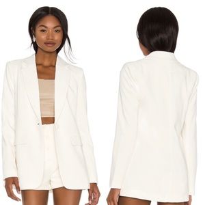 Camila Coelho Arielle Blazer in Ivory Sz M Revolve